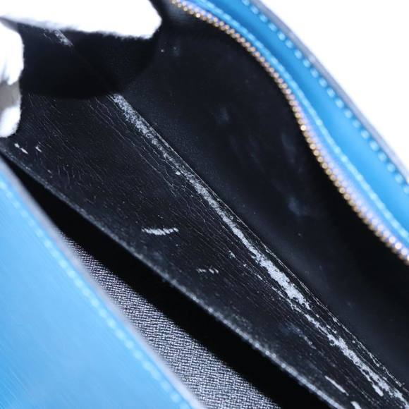 LOUIS VUITTON Epi Sac Triangle Hand Bag Blue M52095 LV Auth 96139 - Picture 11 of 16
